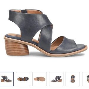 Sofft Camille Black Leather Sandals